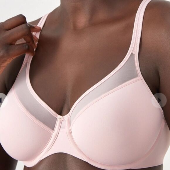 BALI‎ One Smooth U Ultra Light Illusion Underwire Bra DF3439 Sandshell 38D Nwt - Picture 4 of 11